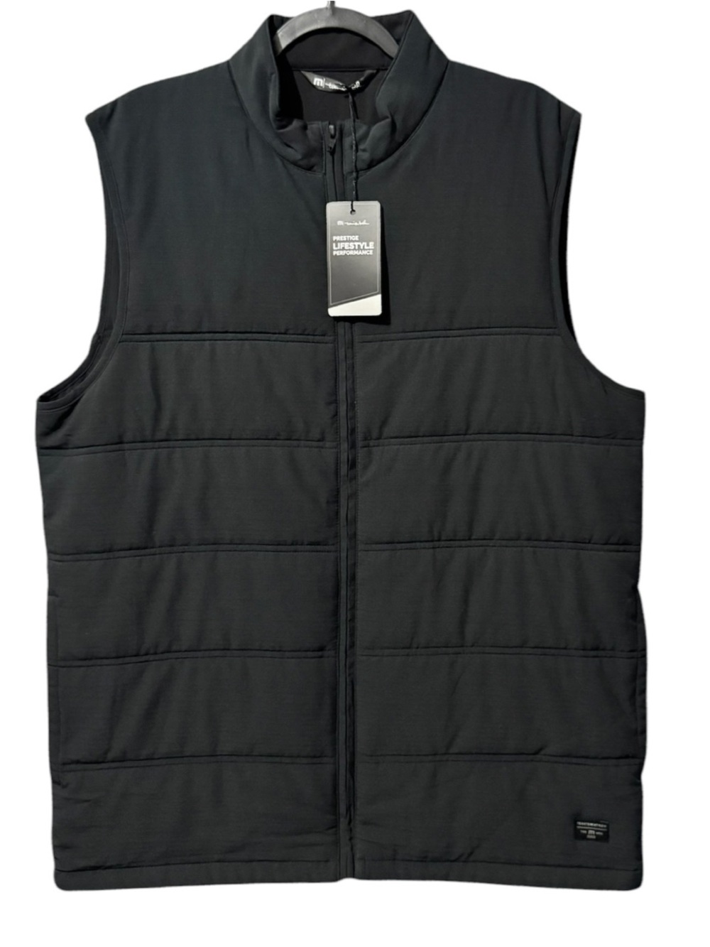 Travis Mathew Cold Bay Black Quilted Lightweight Puffer Vest Size Men’s Large